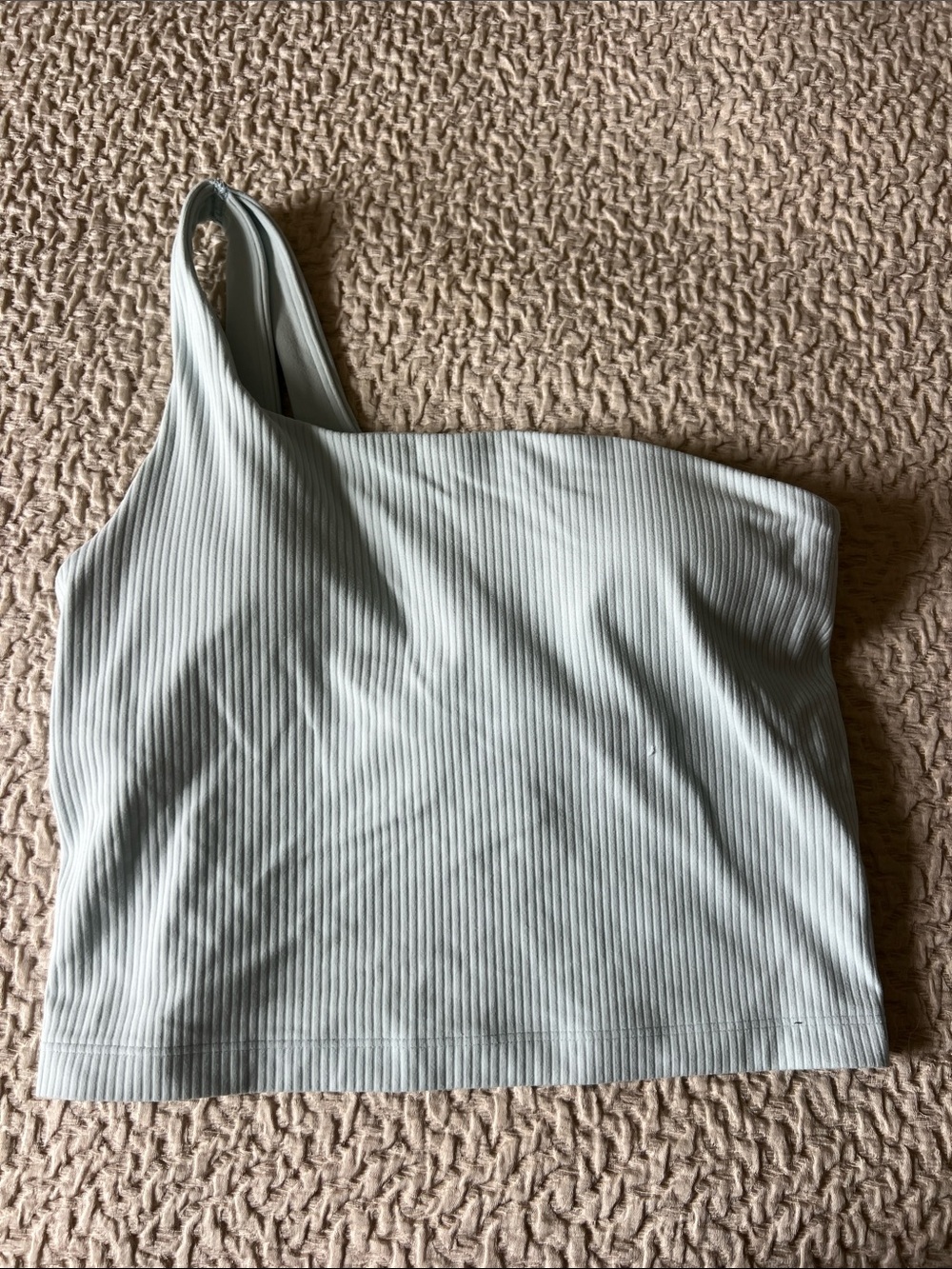 Lululemon Align One-Shoulder Ribbed Tank Top sheer blue size 4. Worn 2x